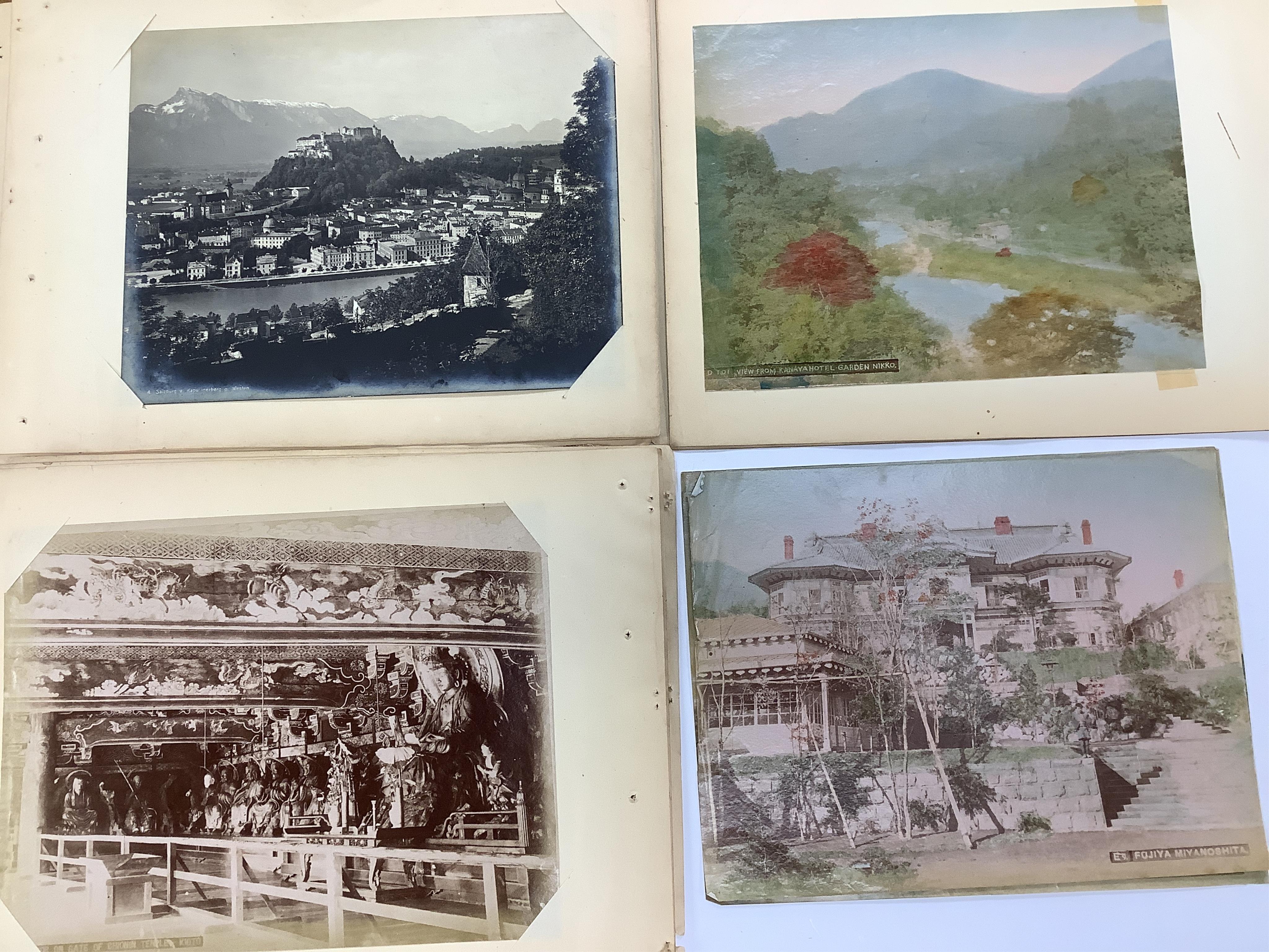 An album of Japanese photos late 19th century. Condition - poor